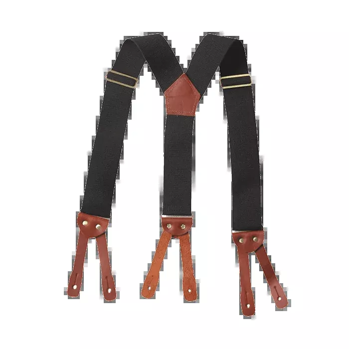 Big Bill Elastic Button Clasp Suspenders - SUSPB