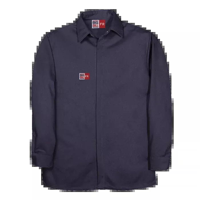 Big Bill Flame Resistant Food Processing Shirt- Navy -105SUS7