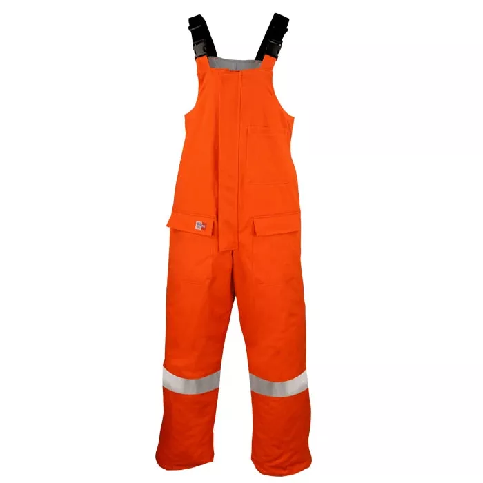 Big Bill Flame Resistant High Visibility Winter Bib -Orange -M908NEX