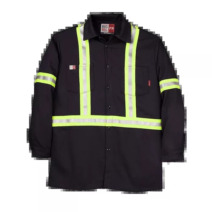 Big Bill Flame Resistant Work Shirt with Reflective Tape -235US7