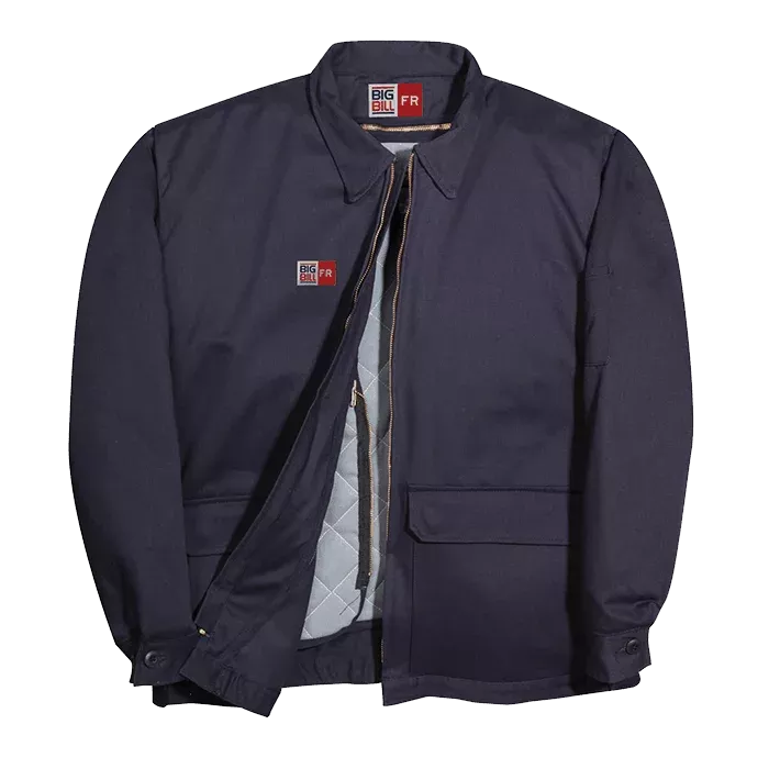 Big Bill Flame-Resistant Zip-in/Zip-out Jacket with Reflective Tape -CL348US9