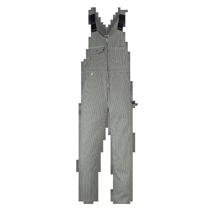 Big Bill Hickory Stripe Bib Overall with Zip Front Closure -93