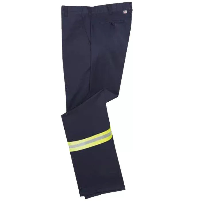 Big Bill High Visibility Premium Low Rise Work Pants with Reflective Tape - Navy -2947BF