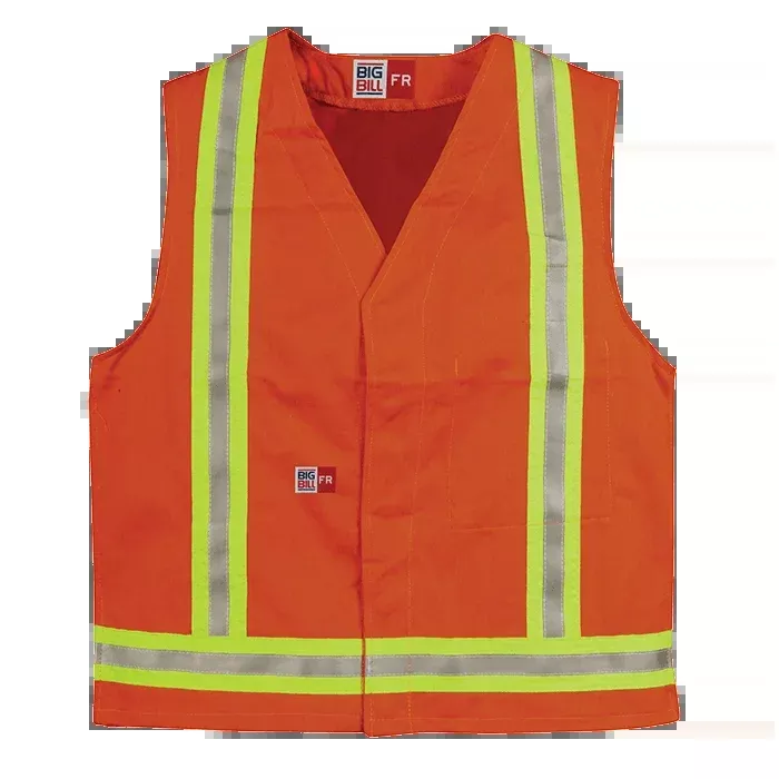 Big Bill High Visibility Unlined Flame Resistant Vest with Reflective Material -A624US9