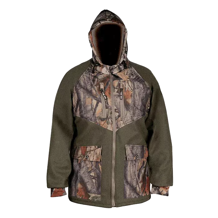 Big Bill Merino Wool Hunting Jacket with Game Bag -BBHARMER