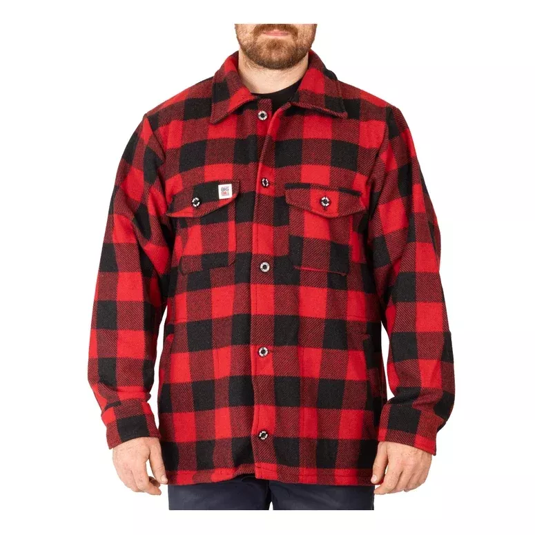 Big Bill Plaid RED Wool Jacket -Red -462