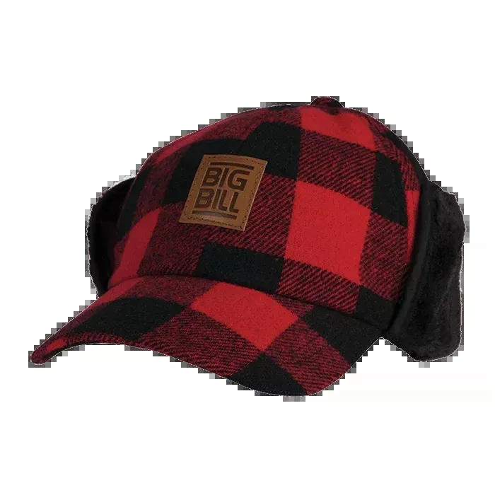 Big Bill Plaid Wool Hat -BBHHAT2 -Red