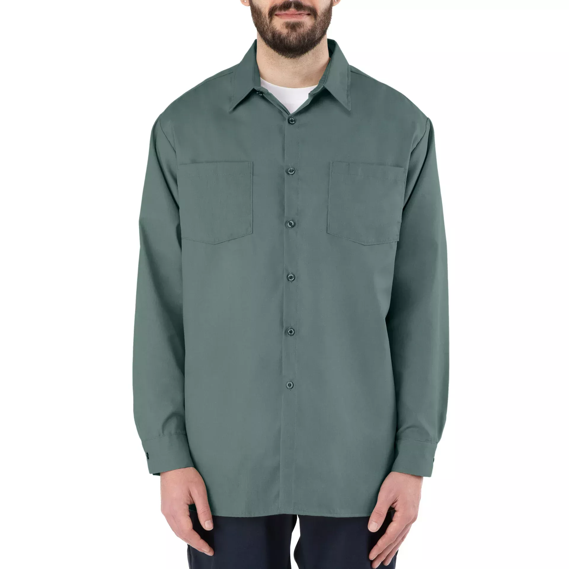 Big Bill Poplin Long-Sleeve Industrial Work Shirt -140