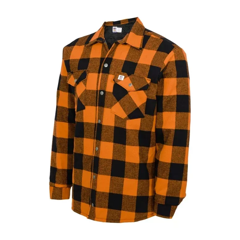 Big Bill Quilted Flannel Shirt Jacket with Pockets -223Q