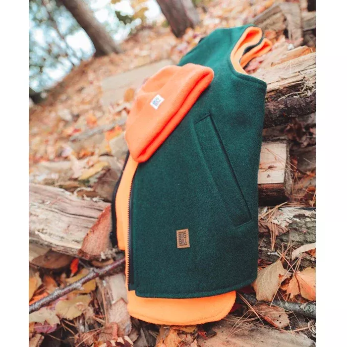 Big Bill Reversible Wool Vest -Green -614