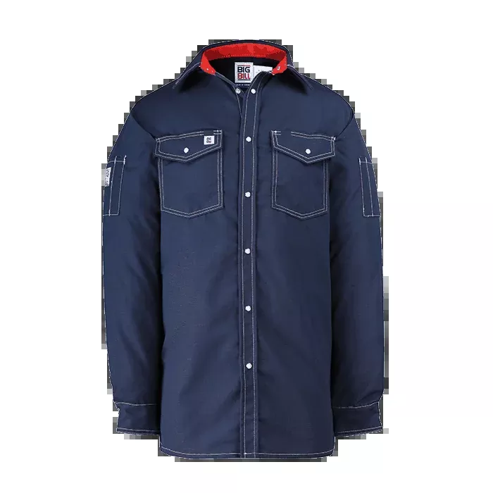 Big Bill Ripstop Long-Sleeve Snap Front Work Shirt -Navy -247RS