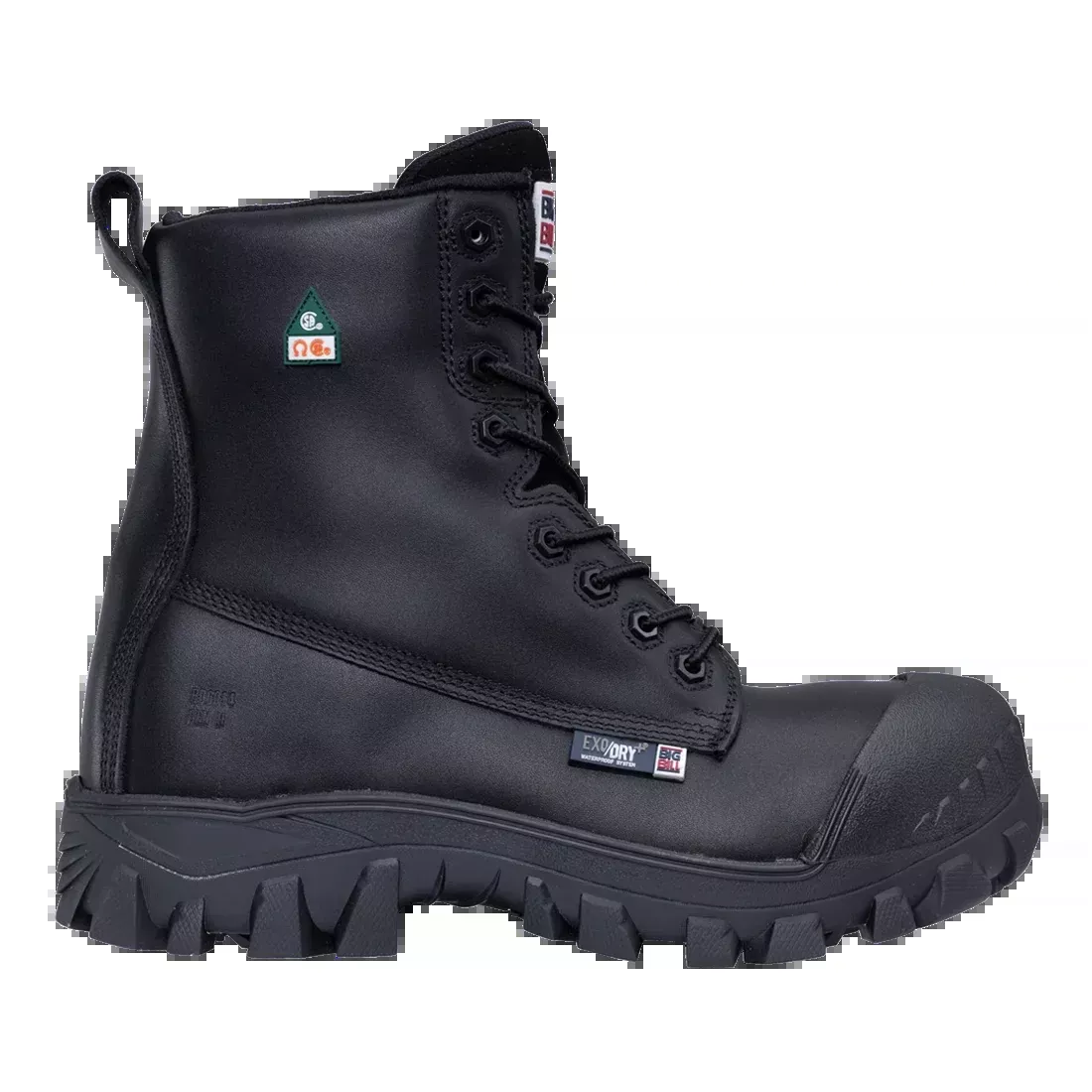 Big Bill Traction 4X4 Waterproof 8" Metal Free Work Boots -BB6014