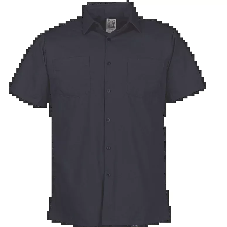 Big BillLightweight Poplin Short-Sleeve Industrial Work Shirt -130
