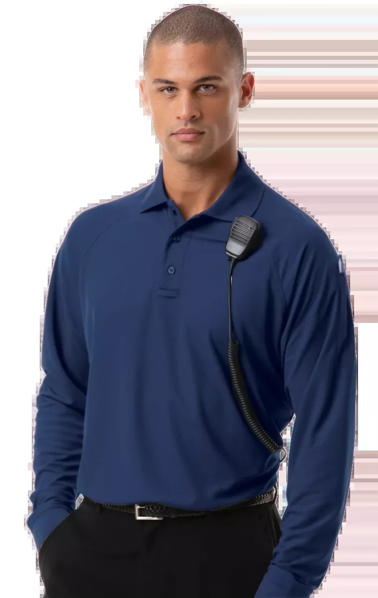 Blue Generation Adult L/S Tactical Polo-BG1055