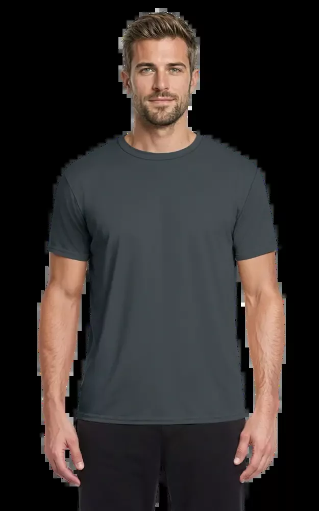 Blue Generation Adult Value Wicking Crew Neck Tee-BG7302