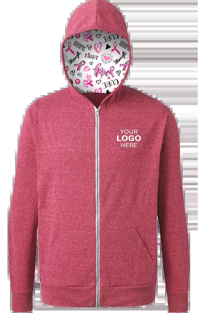 Blue Generation BCA Tri-blend Zip-front Hoodie-BG7308HC