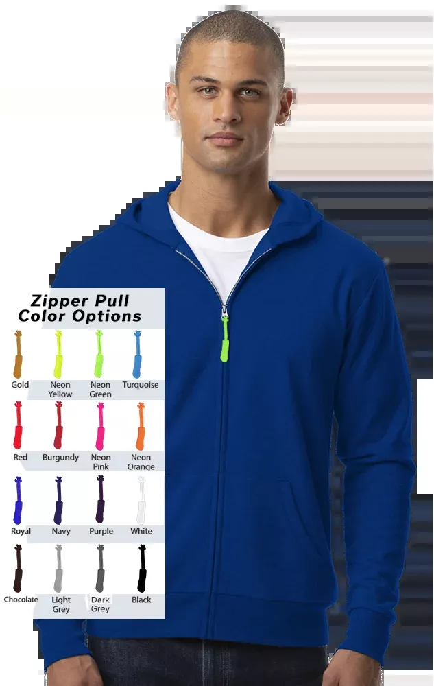 Blue Generation Custom Zipper Pull Essex Hoodie-BG9304ZB