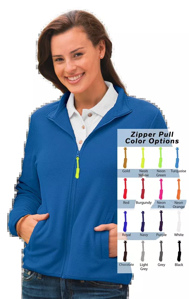 Blue Generation Custom Zipper Pull Polar Fleece Jacket-BG6951B