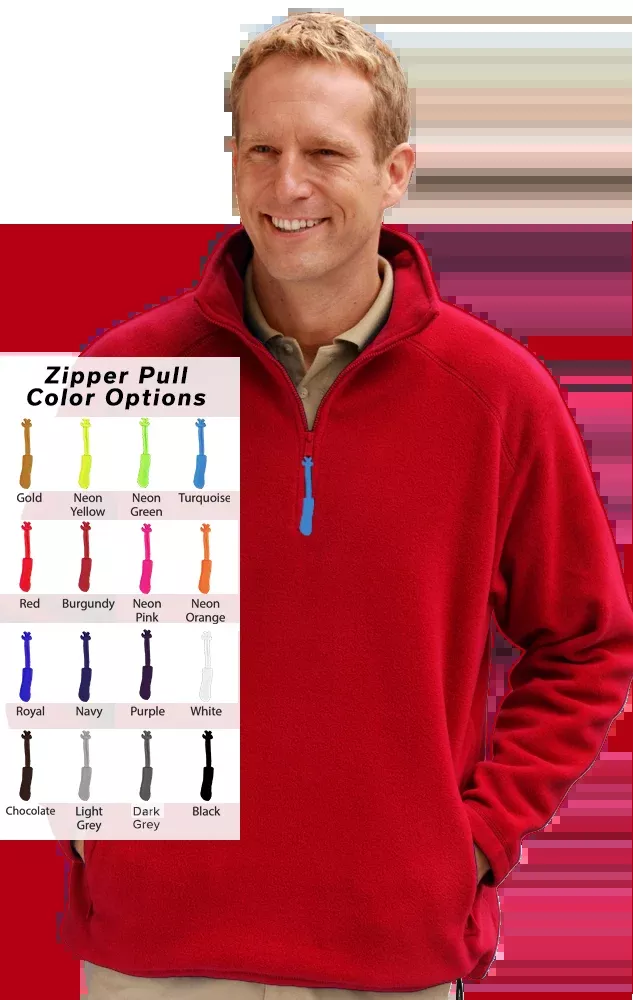 Blue Generation Custom Zipper Pull Polar Flleece Pullover-BG9952B