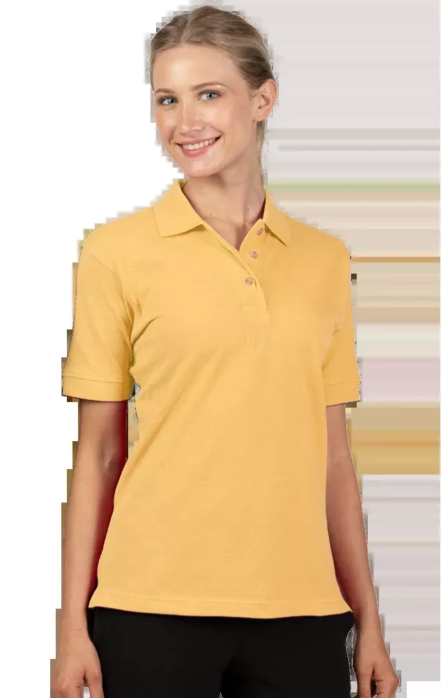 Blue Generation Ladies' 100% Cotton Pique Polo-BG6201