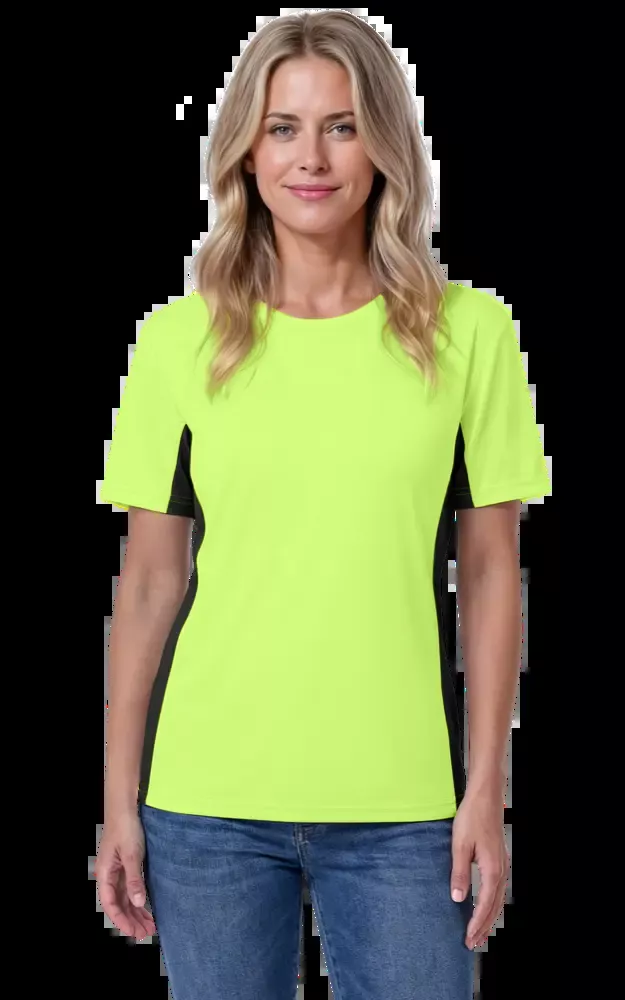 Blue Generation Ladies' Colorblock Tee-BG6304
