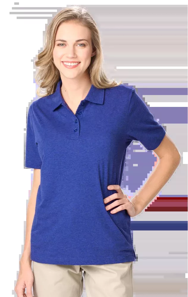 Blue Generation Ladies' Heathered Polo-BG6229