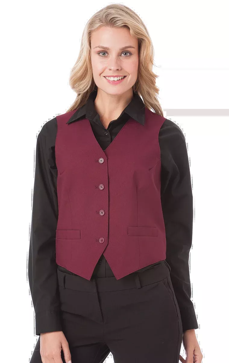 Blue Generation Ladies' Scotchgard Treated Twill Bistro Vest-BG1265
