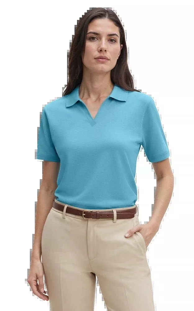 Blue Generation Ladies' Superblend V-Neck Polo-BG6209