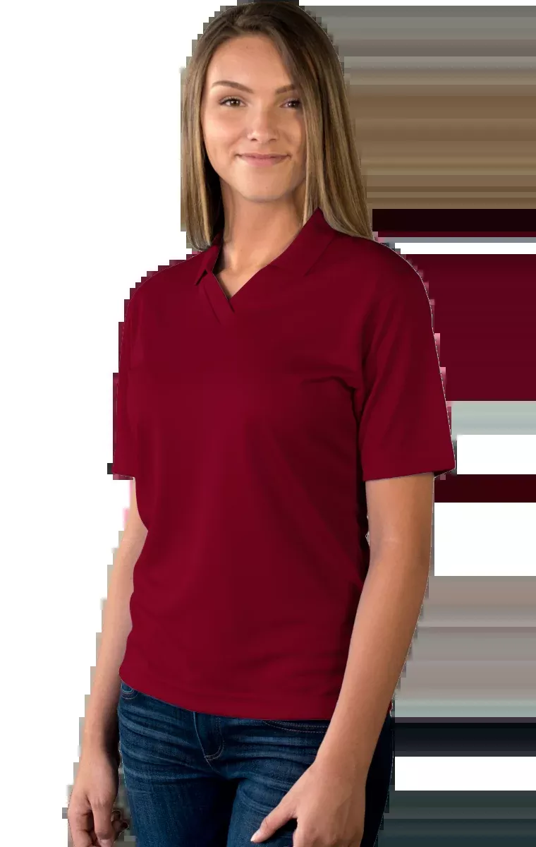 Blue Generation Ladies' Wicking V-Neck Polo-BG6219