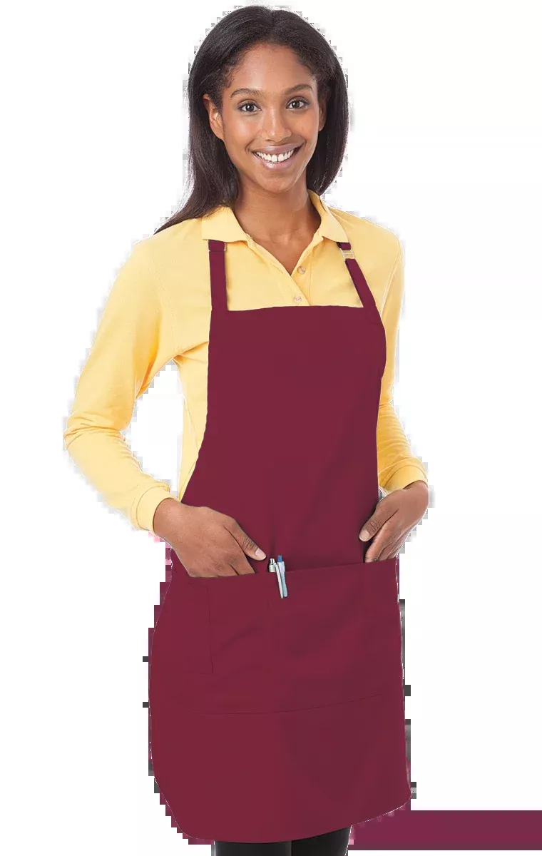 Blue Generation Scotchgard Treated Twill Bib Apron-Regular-BG1270