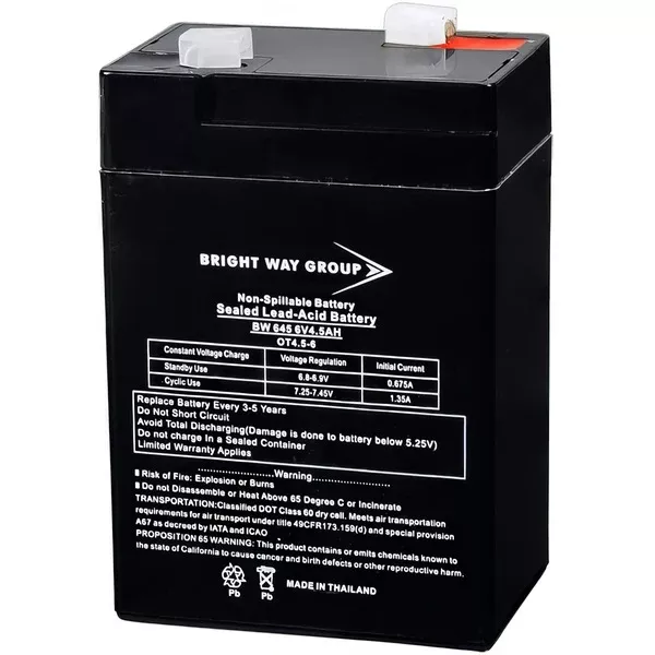 BRIGHT WAY RECHARGEABLE 6V