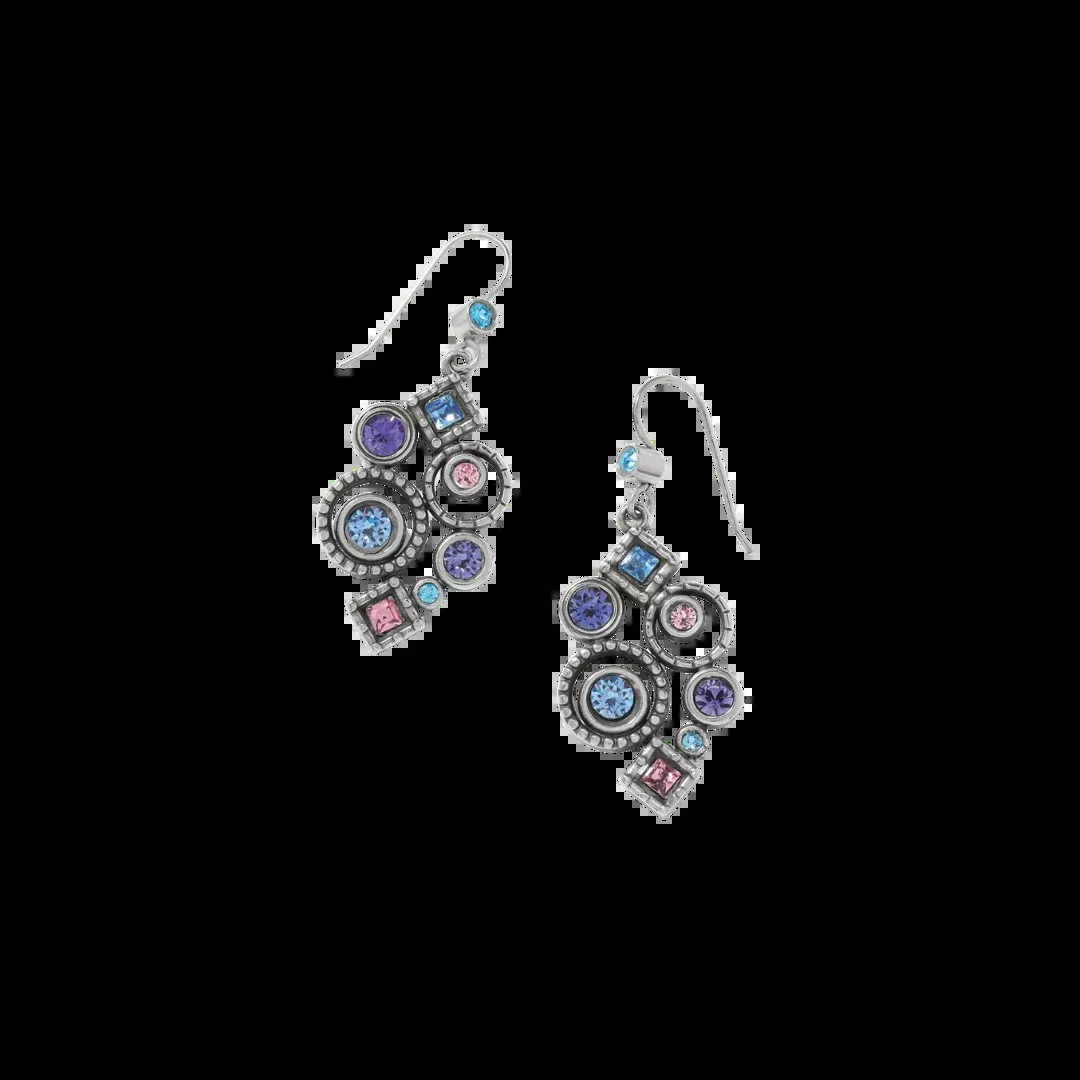 Brighton Women's Halo Nova Cluster French Multicolor Earrings