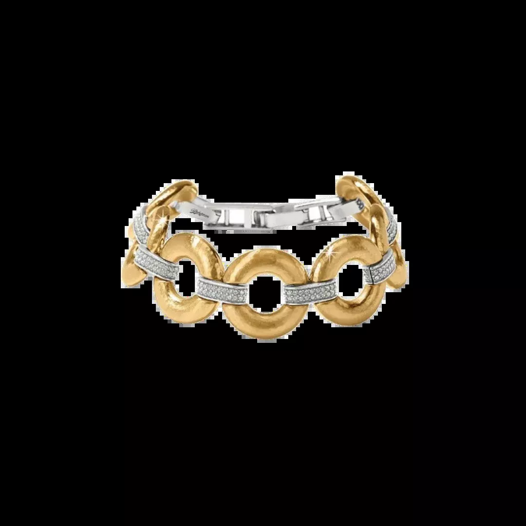 Brighton Women's Meridian Geo Round Link Yellow Bracelet