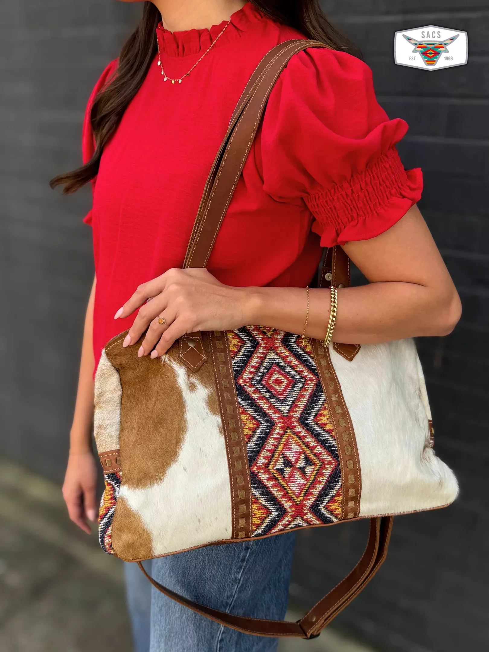 BROWN SPLASH MINI DUFFLE