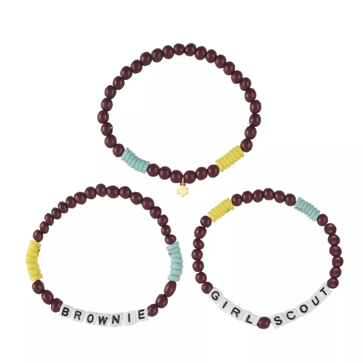 Brownie Girl Scout Bracelets - Set of 3