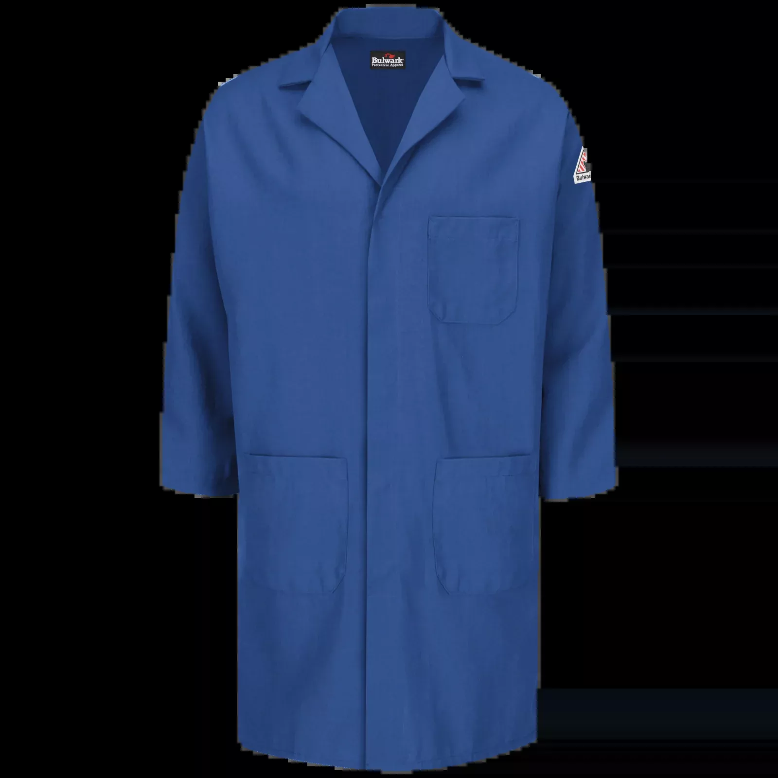 Bulwark Concealed Snap Front Lab Coat - ROYAL BLUE - KNL6RB