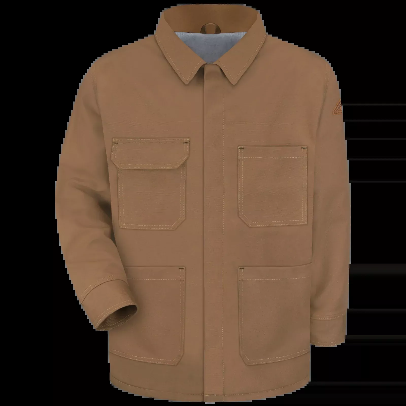 Bulwark Men's Brown Duck Linemans Coat- Brown Duck - JLC6BD