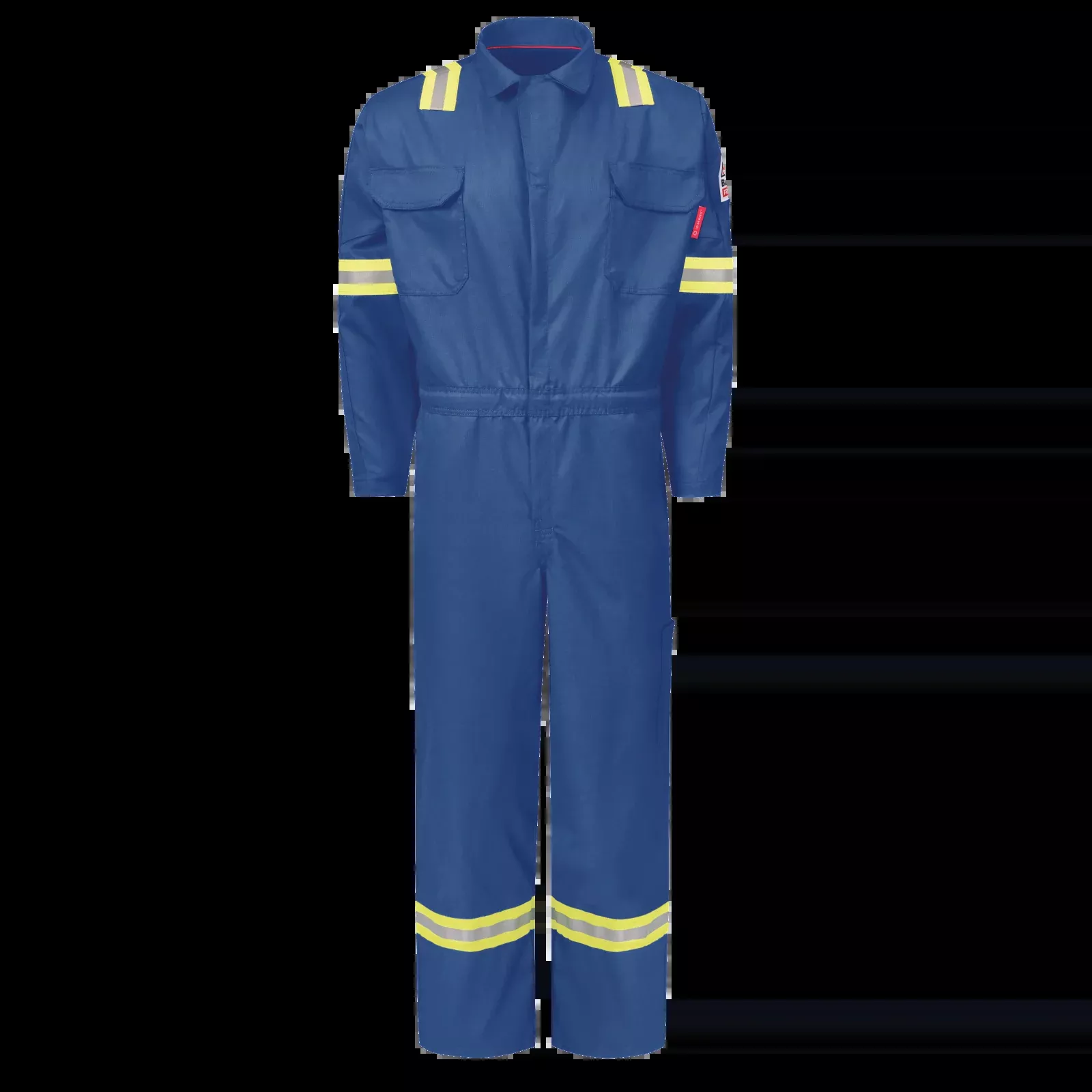 Bulwark Men's FR iQ Series Midweight Enhanced Visibility Mobility Coverall - QC22NE (Navy) - QC22RE (Royal) Blue