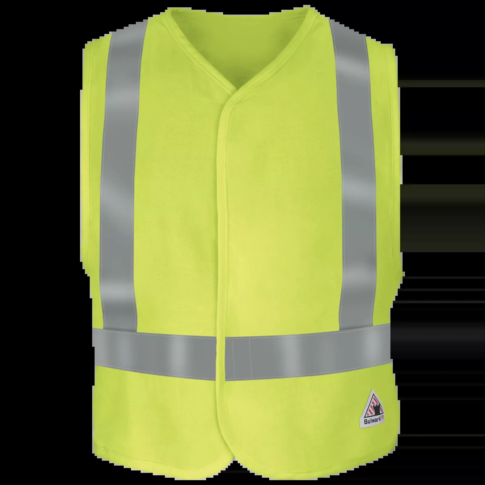 Bulwark Men's Hi-Visibility Flame-Resistant Safety Vest - Yellow/Green - VMV4