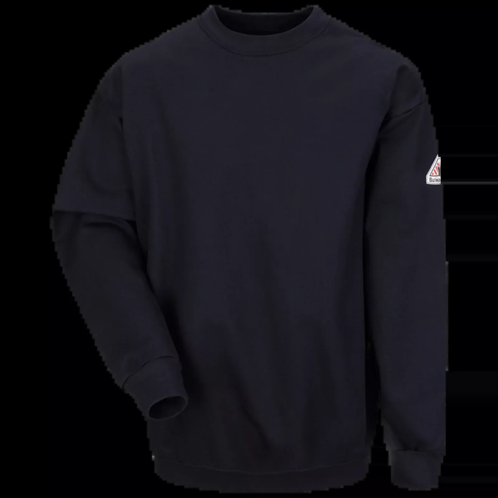 Bulwark Men's Midweight FR Crewneck Pullover Sweatshirt - Navy - SEC2NV