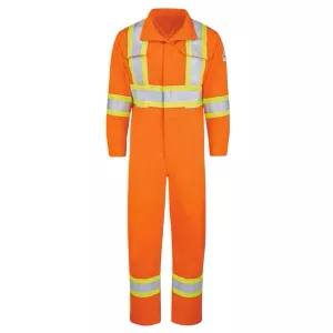 Bulwark Men's Premium Coverall - EXCEL FR ComforTouch with 4" Reflective Trim- Orange - CLBDOR