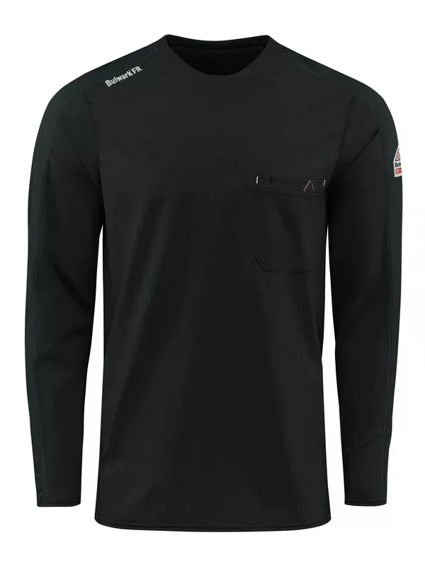 BulwarkFRMen's Flex Knit Tee - STT2 - Color : Black - Charcoal - Khaki - Light Blue - Navy