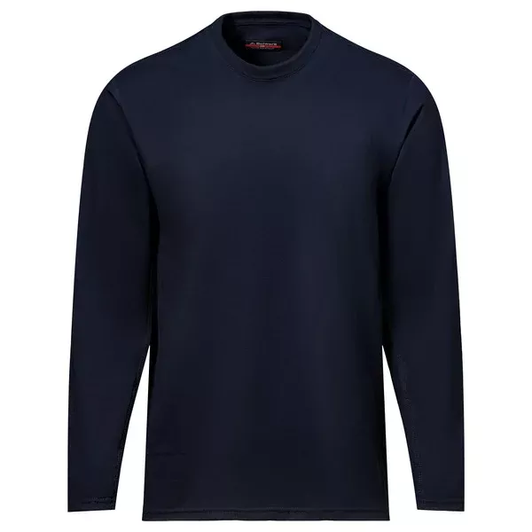BulwarkMen's Flex Knit Long Sleeve Industrial Tee - Navy - STT6NV