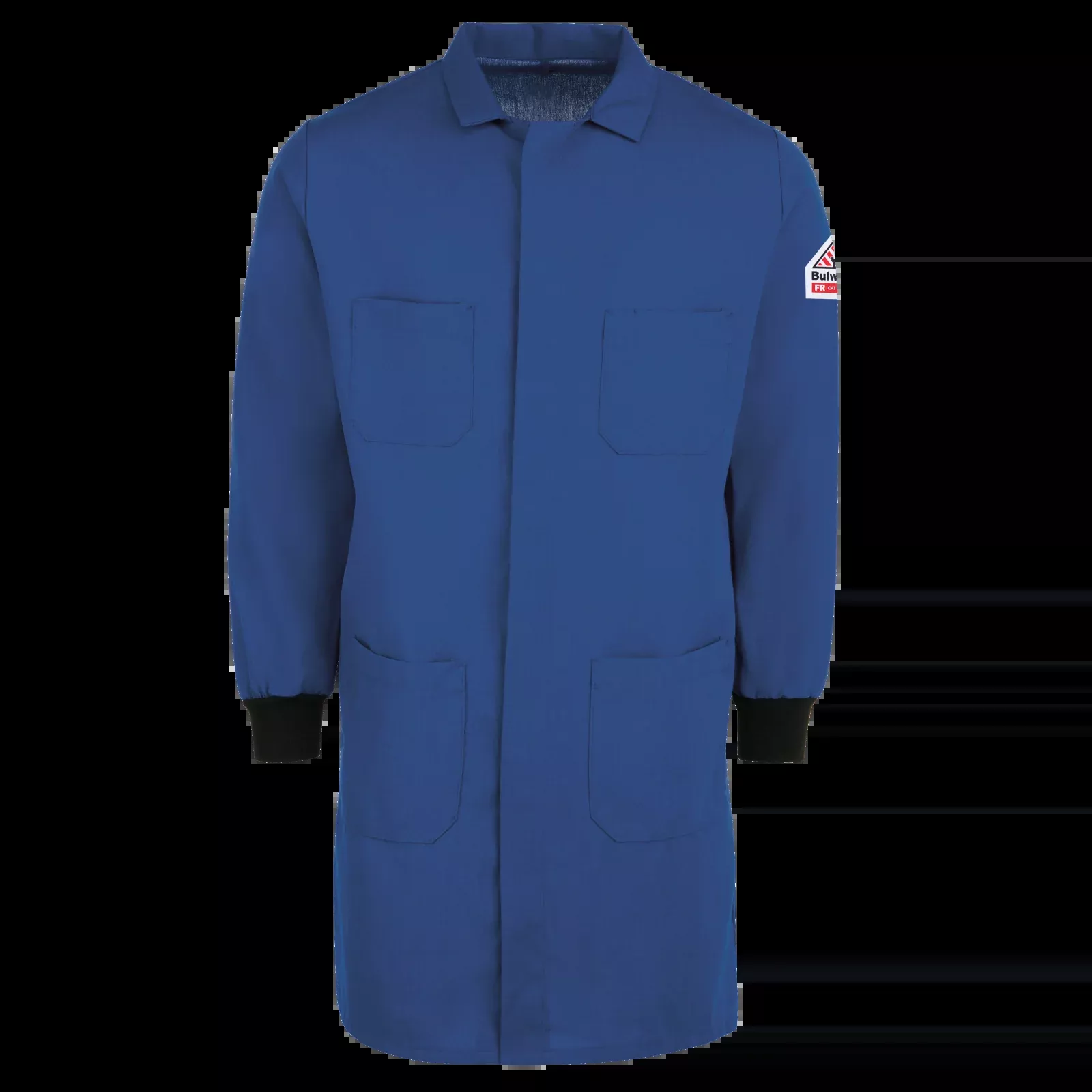 BulwarkMen's FR Lab Coat with Knit Cuffs-Royal Blue-KNC2RB