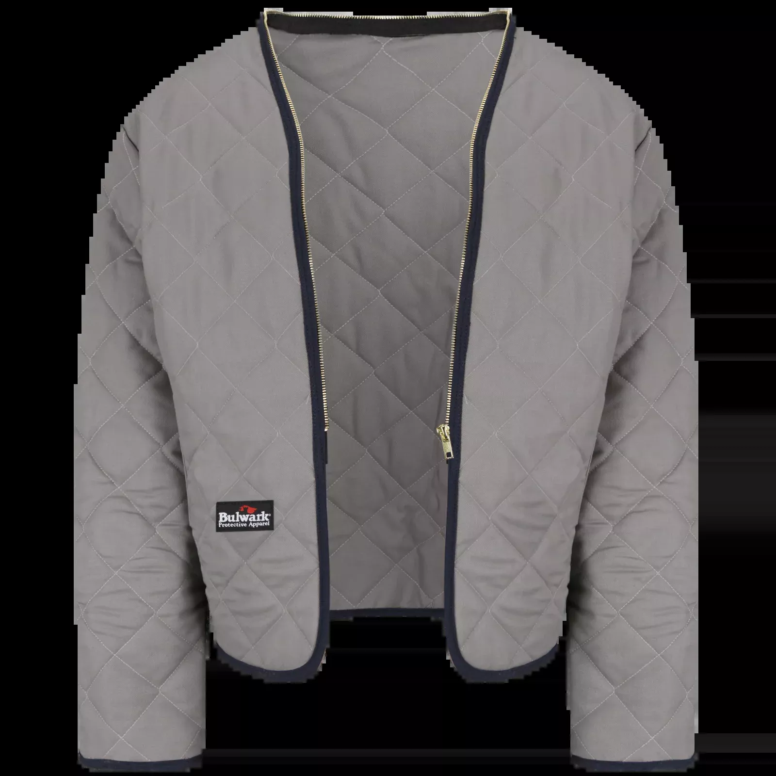 BulwarkMen's Zip-In / Zip-Out Modaquilt Jacket Liner -Grey - LML2GY