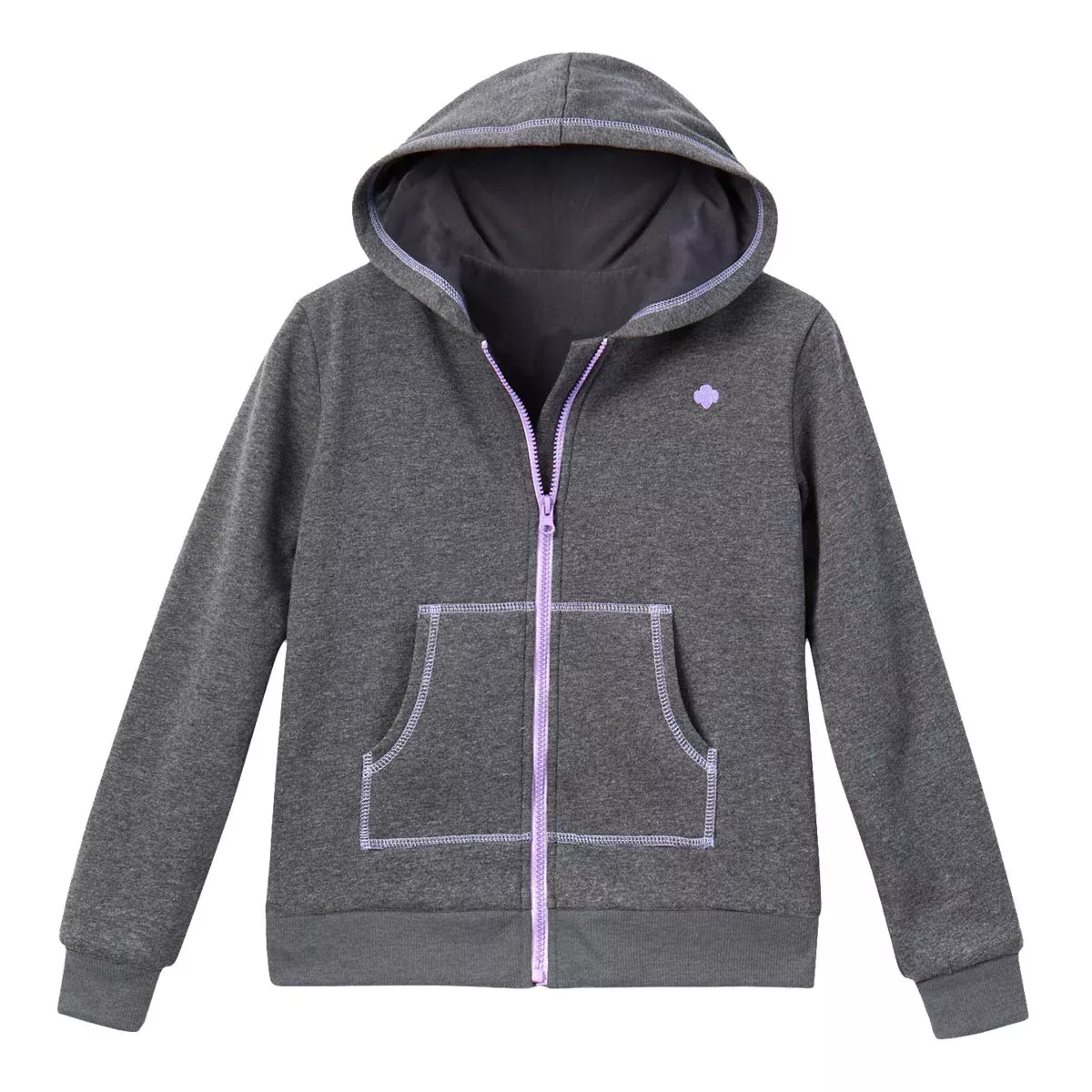 Cadette, Senior, Ambassador Charcoal Zip-Up Hoodie