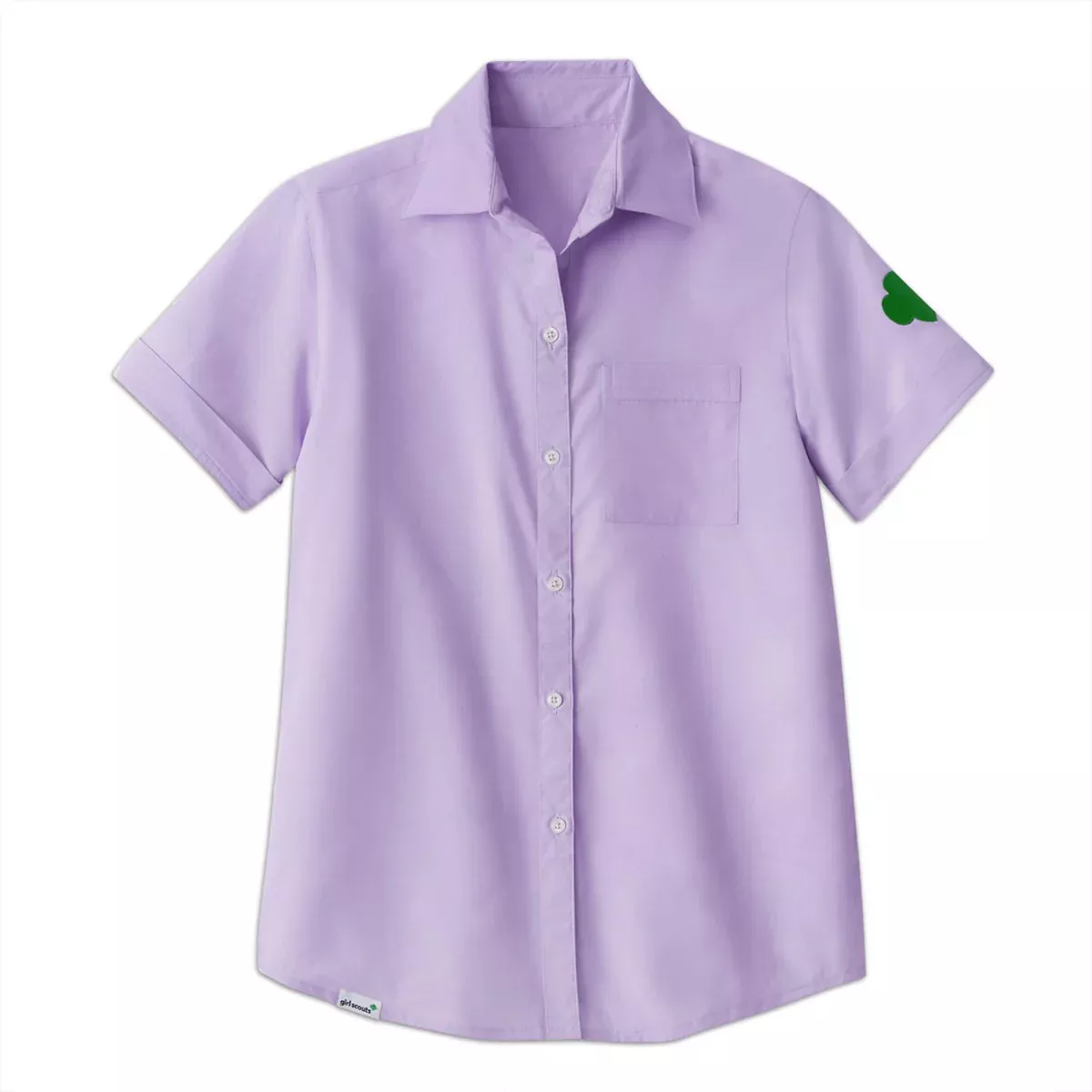 Cadette, Senior, Ambassador Lilac Chambray Camp Shirt