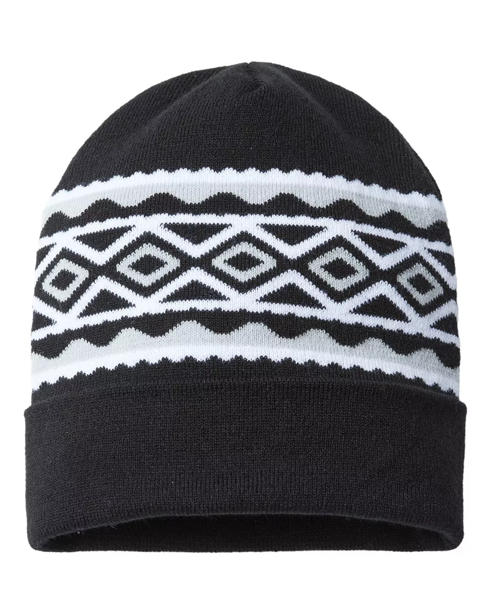 CAP AMERICA - USA- Made Diamond Cuffed Beanie - RKD12