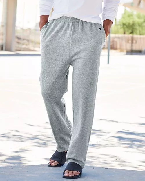 Champion – Double Dry Eco Open Bottom Sweatpants with Pockets