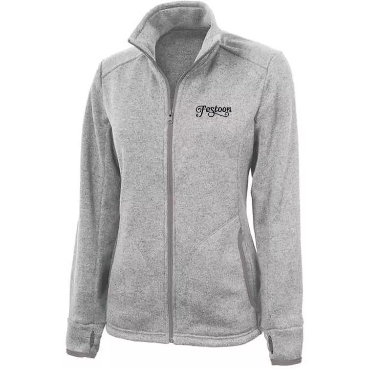 Charles River Women's Heathered Fleece Jacket